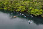 Bacalar Tour de Paddle o Kayak al Amanecer con Picnic Flotante